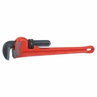 Heavy-Duty Straight Pipe Wrench, Steel Jaw, 18 in