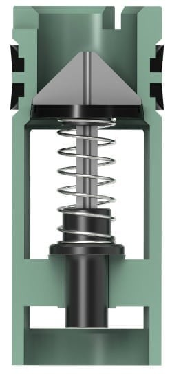 Pressure-Monitoring plunger-type float valve